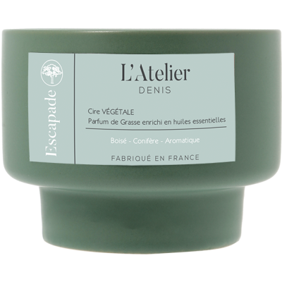 Bougie céramique cire végétale Escapade/Notes d'Eucalyptus/230g