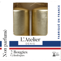 Deux bougies cylindriques...