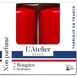 Deux bougies cylindriques...