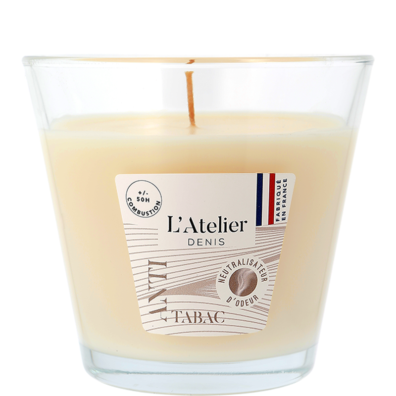 Bougie anti-tabac/Parfum Linge Propre/370g