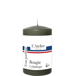 Bougie cylindrique Kaki