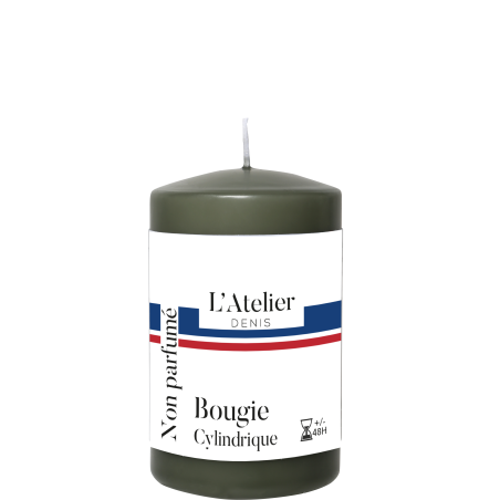 Bougie cylindrique Kaki