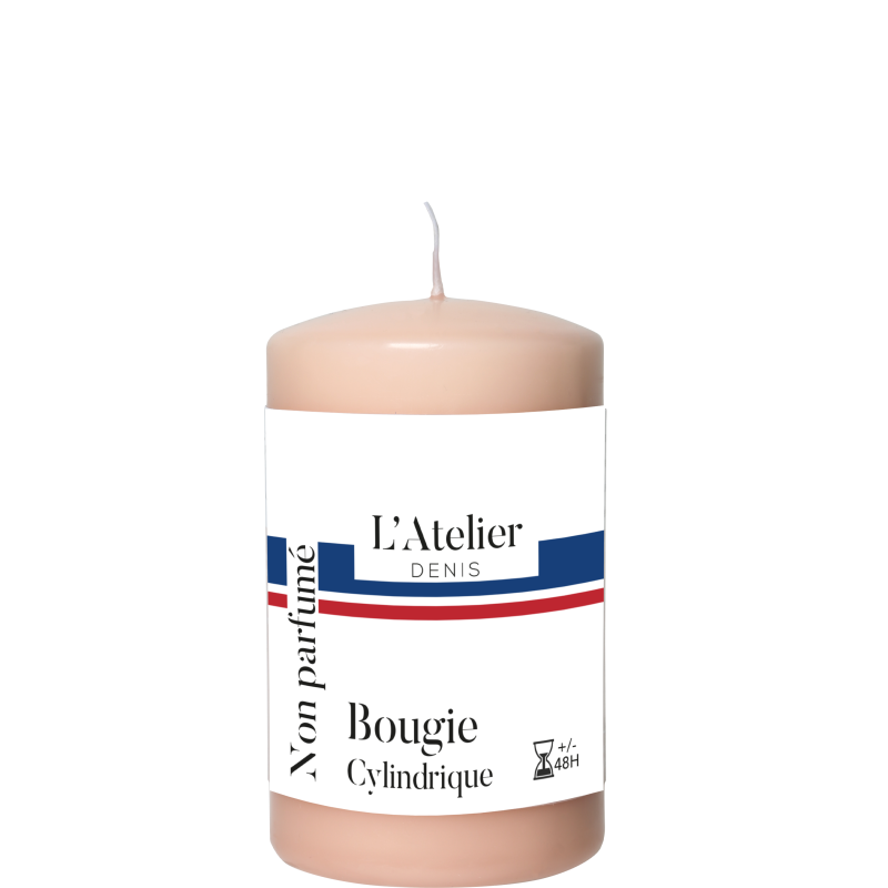 Bougie cylindrique Rose