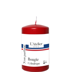 Bougie cylindrique Rouge