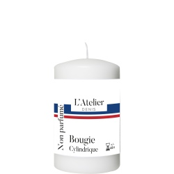 Bougie cylindrique Blanche