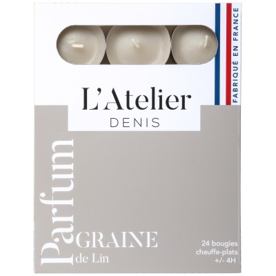 24 Chauffe-plats parfumés Graine de Lin/Notes de Musc