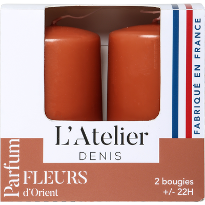 Deux bougies cylindriques...