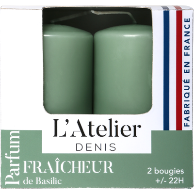 Deux bougies cylindriques...